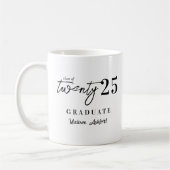 Mug Typographie Black Script 2025 tendance Graduation (Gauche)