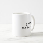 Mug Typographie Bonjour (Devant droit)