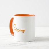 MUG TYPOGRAPHIE BONNE FÊTE D'ACTION DE GRÂCE (Devant gauche)
