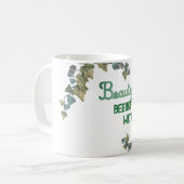 Mug Typographie botanique de beauté (Devant gauche)