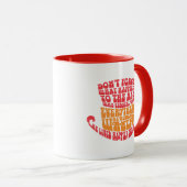Mug Typographie Casquette de Willy Wonka (Devant droit)