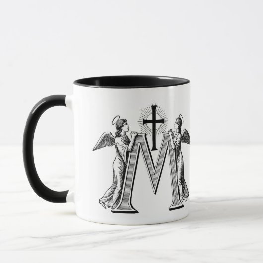 Mug Typographie catholique Jesus Mary Angels (Gauche)