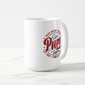 Mug Typographie Cercle Papy Rétro Gras (Devant droit)
