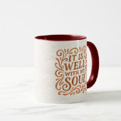Mug Typographie C'est Bien Pour Mon Âme (Devant droit)