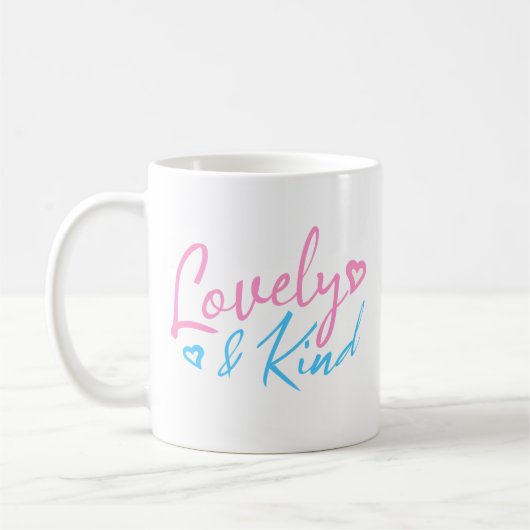 Mug Typographie charmante et gentille (Gauche)