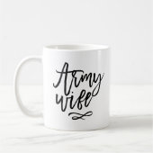 Mug Typographie chic - Femme de l'armée (Gauche)