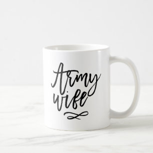 Mug Typographie chic - Femme de l'armée