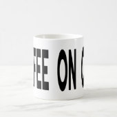 Mug Typographie COFFEE ON CALL Humour drôle (Centre)