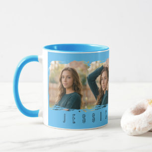 Mug Typographie Collée Jeune Fille