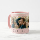 Mug Typographie Collée Jeune Fille (Devant gauche)
