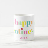 Mug Typographie colorée Joyeuse Journée des Galentines (Centre)