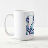 Mug Typographie Cool Mama Cœurs (Gauche)