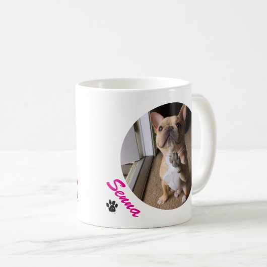 Mug Typographie Cool simple et moderne Nom (Devant droit)