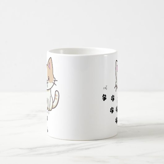 Mug Typographie Cool simple et moderne Nom et photo (Centre)