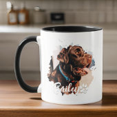 Mug Typographie Cool simple et moderne Nom et photo