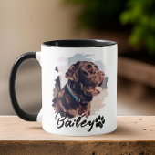 Mug Typographie Cool simple et moderne Nom et photo