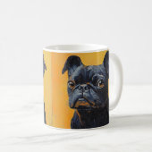 Mug Typographie Cool simple et moderne Nom et photo (Devant droit)