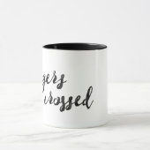 Mug Typographie croisée des doigts (Centre)