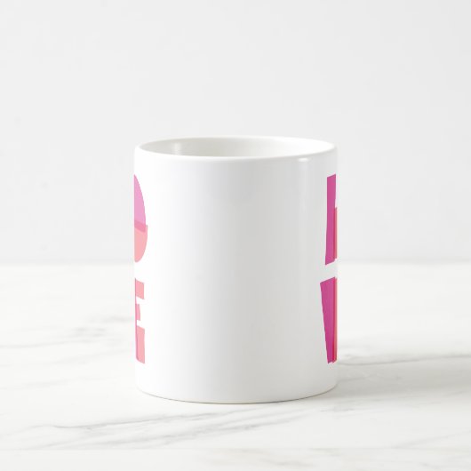 Mug Typographie d'amour moderne Saint-Valentin (Centre)