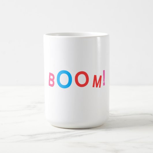 Mug Typographie de bande dessinée BOOM! (Centre)