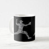 Mug Typographie de baseball Mot Art (Devant gauche)