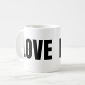 Mug Typographie de Black LOVE (Devant gauche)