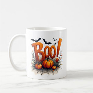 Mug Typographie de Boo mignonne Citrouille Halloween e