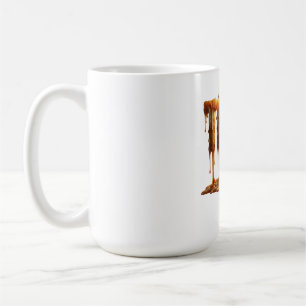 Mug Typographie de bougie fondue fatiguée Brûlure de m