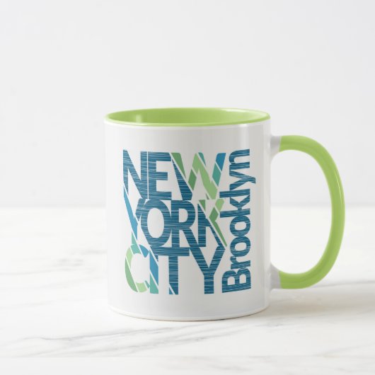 Mug Typographie de Brooklyn New York (Droite)