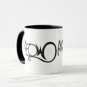 Mug Typographie de chat Miaou (Devant gauche)