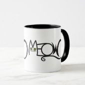 Mug Typographie de chat Miaou (Devant droit)