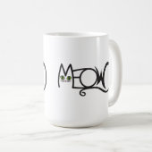 Mug Typographie de chat Miaou (Devant droit)