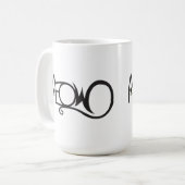 Mug Typographie de chat Miaou (Devant gauche)