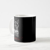 Mug Typographie de chat Too Cool To Care (Devant gauche)