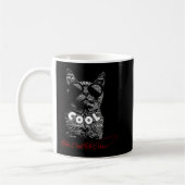 Mug Typographie de chat Too Cool To Care (Gauche)