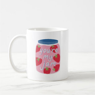 Mug Typographie de citation d'amour You're My Jam
