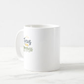 Mug Typographie de citation motivationnelle axée sur l (Devant gauche)