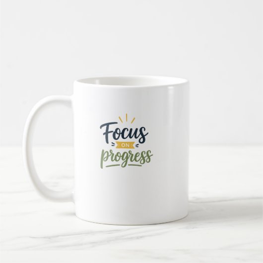 Mug Typographie de citation motivationnelle axée sur l (Gauche)