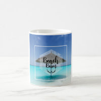 Typographie de cloche de plage - Parapluie sur la 