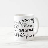 Mug Typographie de ~ de haute cuisine (Devant droit)