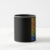 Mug Typographie de hockey sur glace (Centre)
