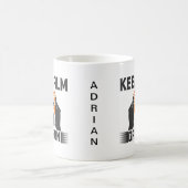 Mug Typographie de jeu Garder son calme et jouer (Centre)