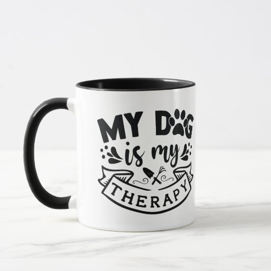 Mug Typographie de la citation spéciale de chien My Do (Gauche)