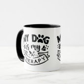 Mug Typographie de la citation spéciale de chien My Do (Devant gauche)