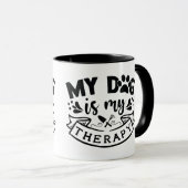Mug Typographie de la citation spéciale de chien My Do (Devant droit)
