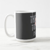 Mug Typographie de la date de mort de Roe V Wade (Gauche)
