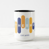 Mug Typographie de la maternité première fois maman (Centre)