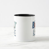 Mug Typographie de la vie de bateau Rétro Marine Marin (Centre)