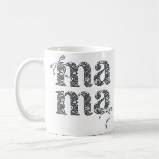 Mug Typographie de Lace Mama (Gauche)