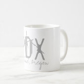 Mug Typographie de l'aéroport PDX Portland (Devant droit)